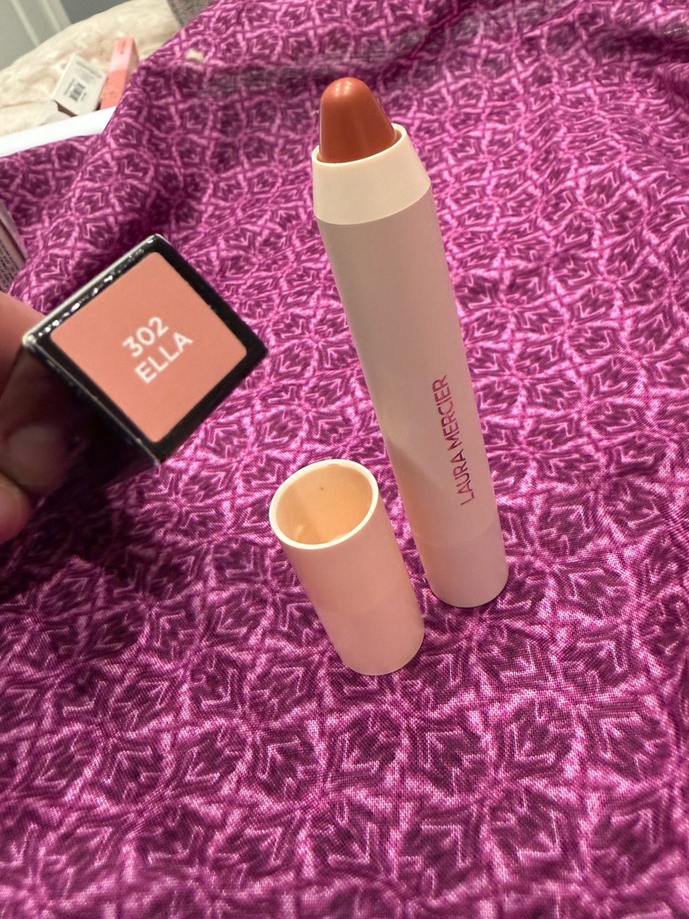 *NEW*.07oz*Laura Mercier Lip Colour Stick - Ella 302 (Peachy Nude)